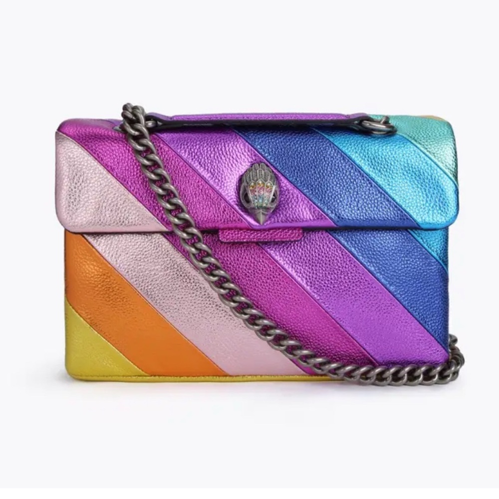 Kurt Geiger Colorful Striped Rainbow Bag